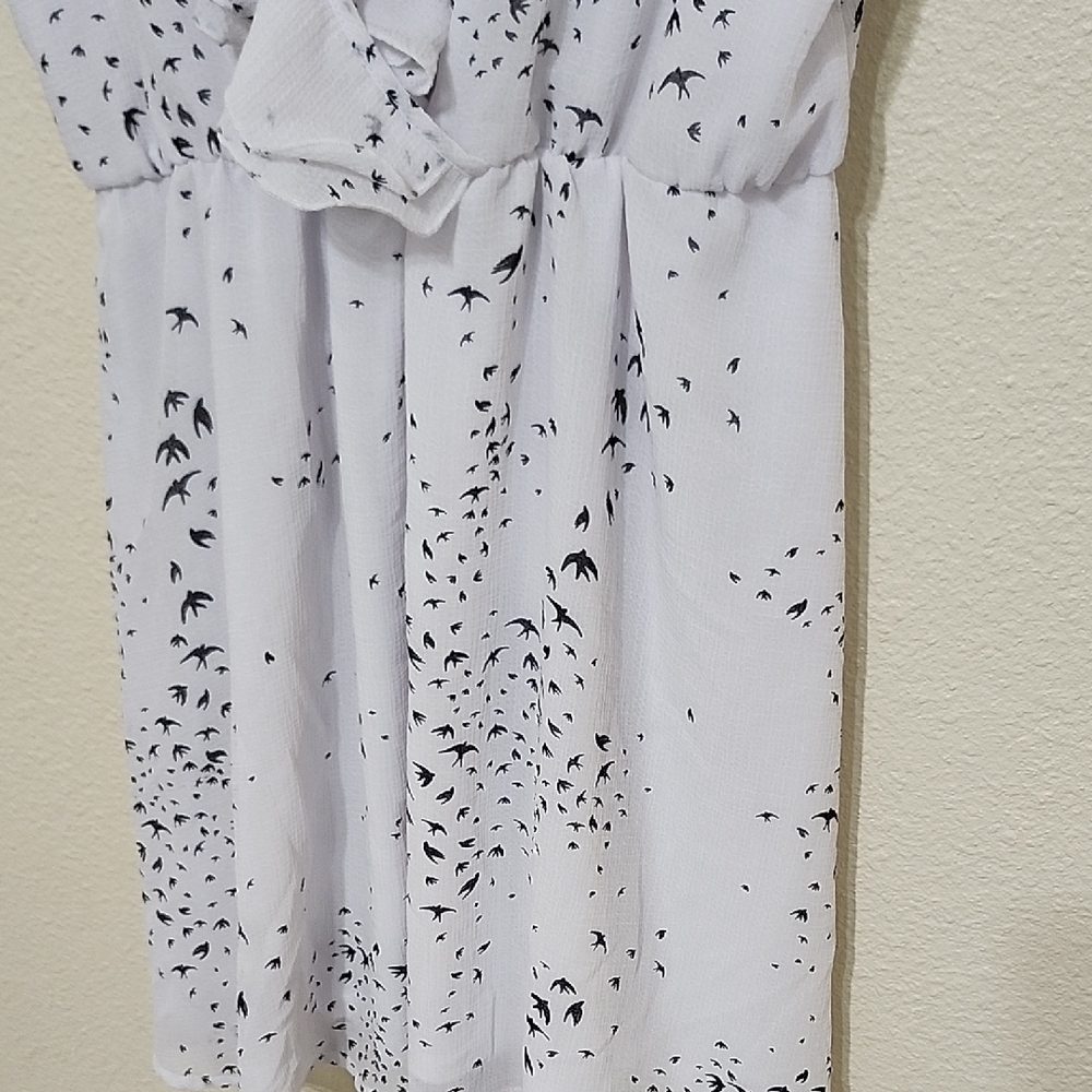 H&M White Ruffled Sleeveless Mini Dress - Picture 11 of 12
